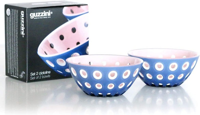 Le Murrine Small Serving Bowl | Blue & Pink | Set of 2
