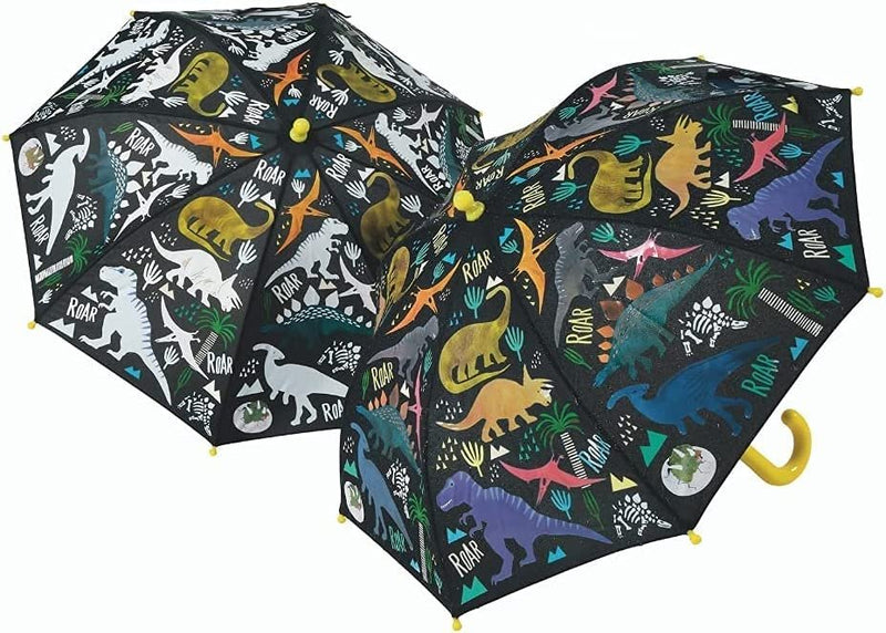 Floss & Rock Color Changing Kids Umbrella | Dinosaur