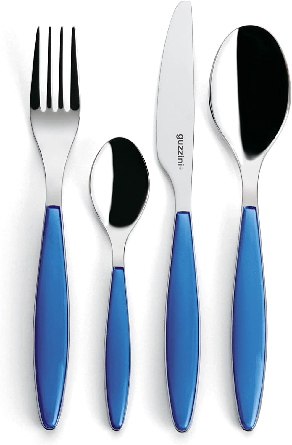 Feeling Cutlery Flatware Set 4 Piece Place Setting | Service for 6 | Blue