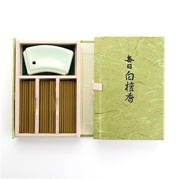 Nippon Kodo Mainichi Byakudan Sandalwood 60 Sticks with Incense Holder - Home Decors Gifts online | Fragrance, Drinkware, Kitchenware & more - Fina Tavola