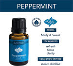 Airomé Aromatherapy Essentials Gift Set | Set of Three Therapeutic Grade Essential Oils | Lavender, Orange, Peppermint