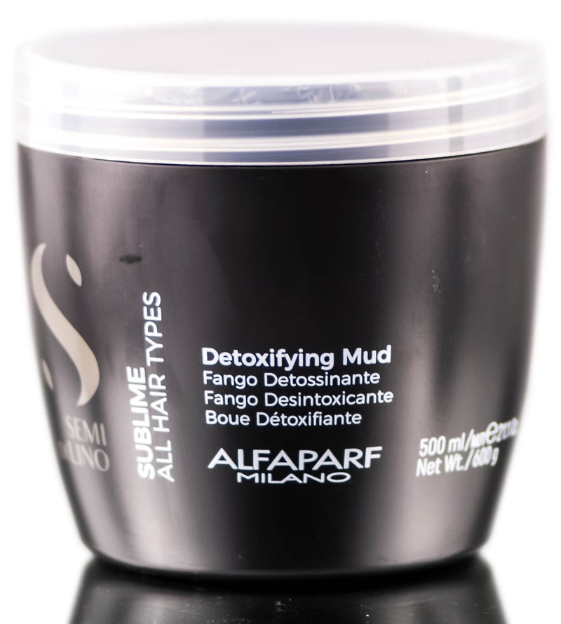Alfaparf Milano Detoxifying Mud Deep Cleansing Hair Clay Mask + Scalp Treatment Professional Salon Quality (21.1 oz / 500 ml)