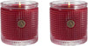 Scented Candle in Textured Glass | The Smell of Christmas | Set of 2