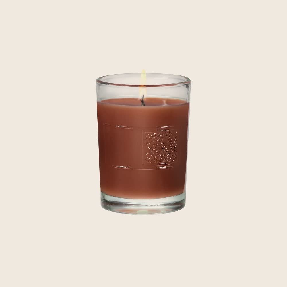 Scented Votive Candle in Glass Jar | Cinnamon Cider