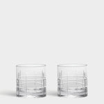Orrefors Street Double Old Fashioned Crystal Glasses | Set of 2