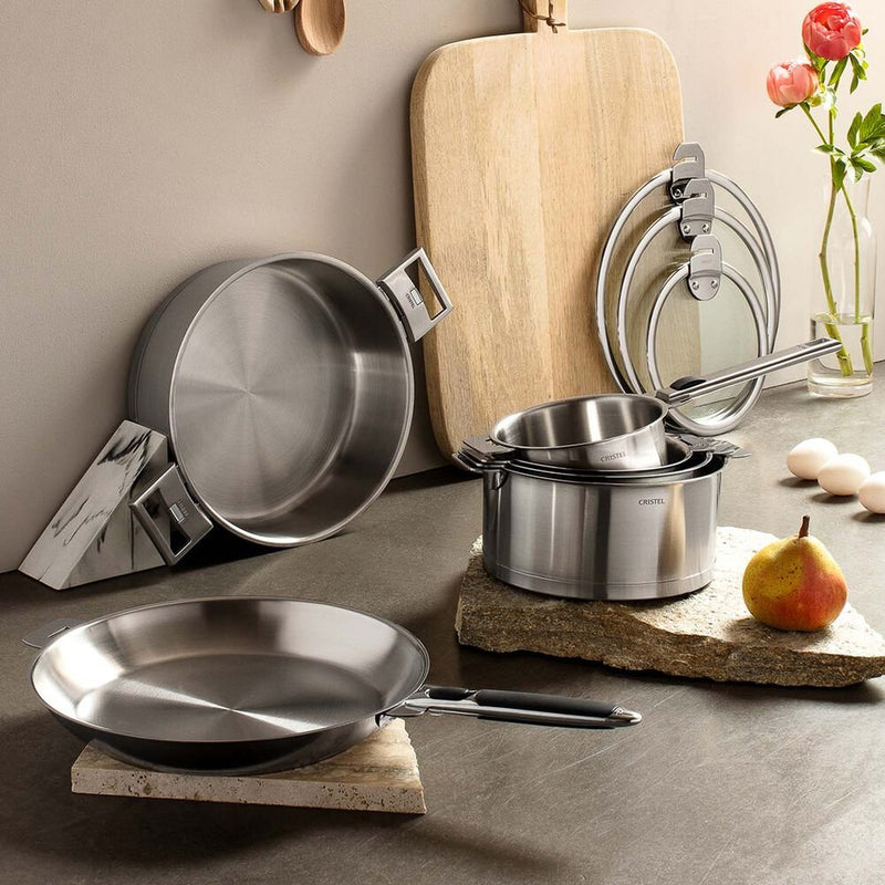 Cristel Strate 18/10 Stainless Steel 13 Piece Cookware Set With
