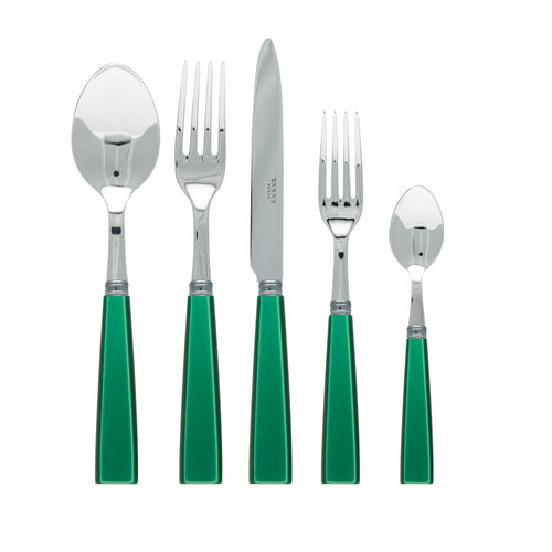 Natura 5 Pc Flatware Set Garden Green Place Setting - Home Decors Gifts online | Fragrance, Drinkware, Kitchenware & more - Fina Tavola
