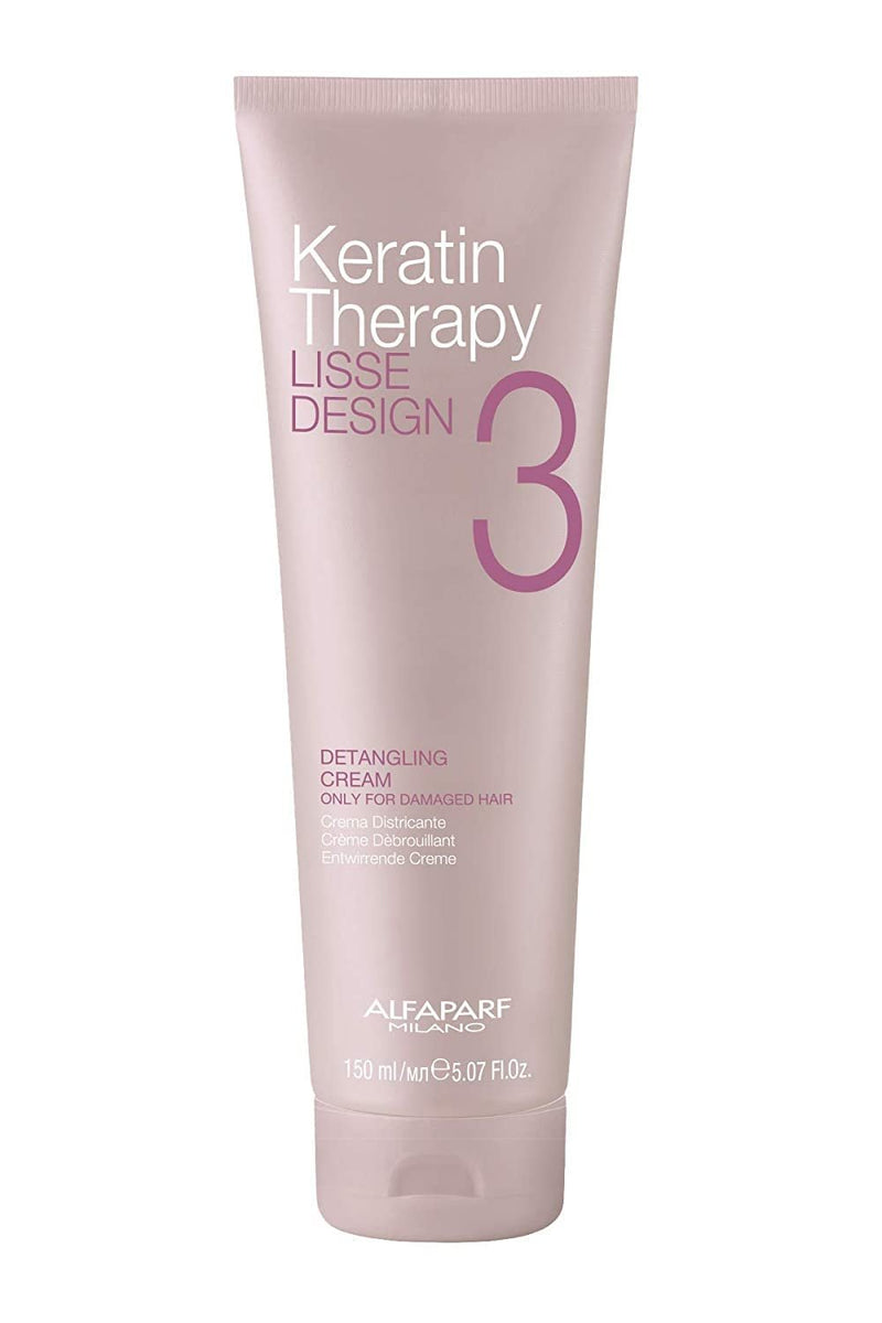 Alfaparf Milano Keratin Therapy Lisse Design Detangling Cream Maintains and Enhances Keratin Treatments Protects Against Heat Professional Salon Quality, 57 Fl Oz