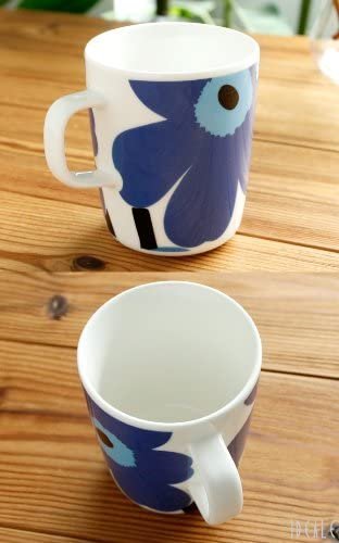 Unikko Stoneware Flower Mug | Blue