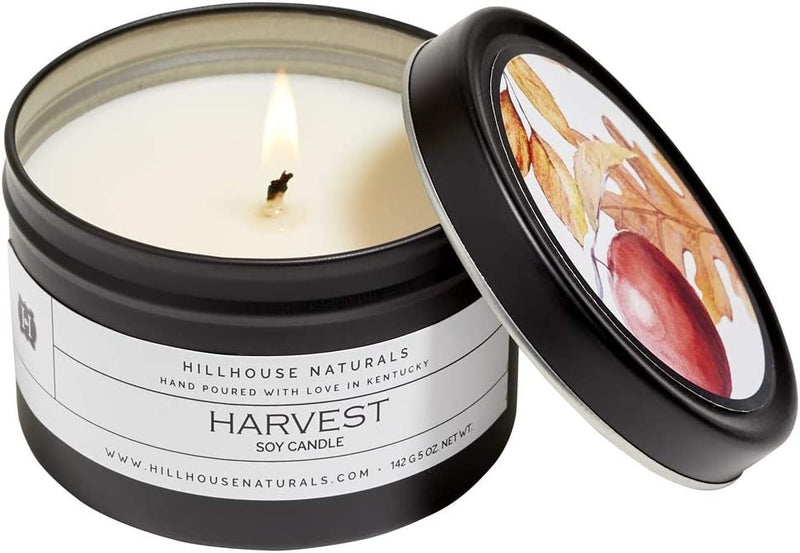 Cider, Cinnamon & Apple Scented Soy Candle in a Tin  | Harvest