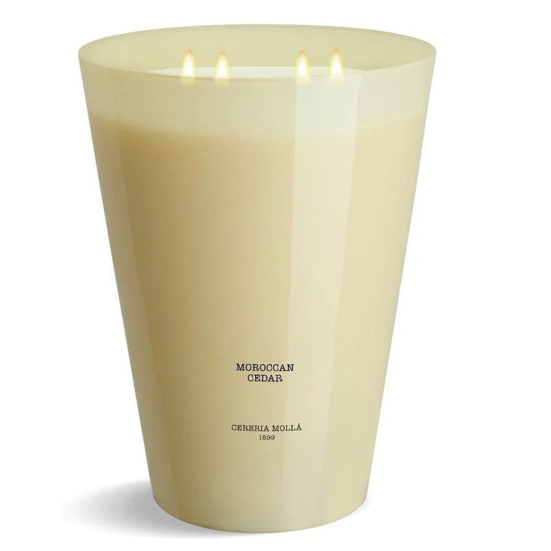 Luxury Scented 7 Wick Candle 3XL | Moroccan Cedar Ivory | 246oz