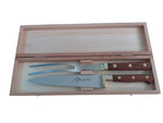 Au Nain Prince Gastronome Carving Set in a Wood Box