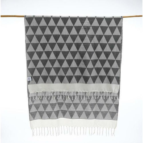 Black Pyramid Turkish Towel - Home Decors Gifts online | Fragrance, Drinkware, Kitchenware & more - Fina Tavola