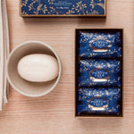 Portus Cale Festive Blue Soaps Gift Set | Fir, Cedar & Rosemary