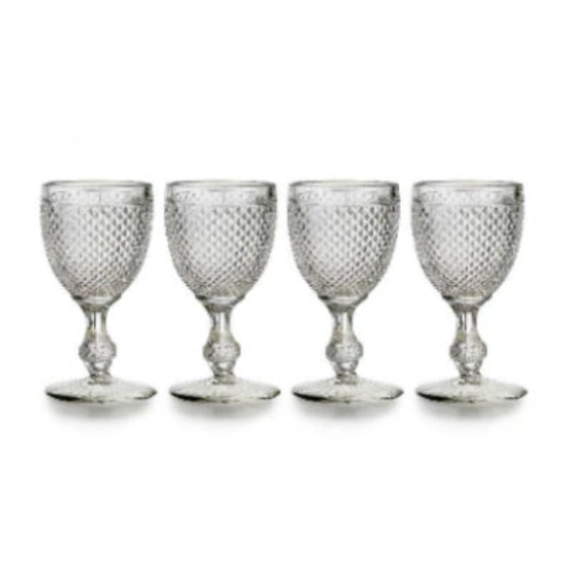 Bicos Clear Water Goblet (Set of 4) - Home Decors Gifts online | Fragrance, Drinkware, Kitchenware & more - Fina Tavola