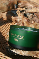Rathbornes Dublin Retreat Classic Two Wick Candle Scented | Musk, Black Ebony & Amber
