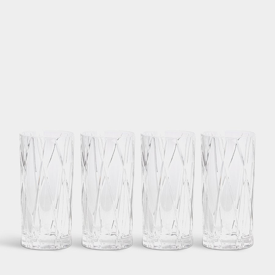 Orrefors City Highball Crystal Glass | Set of 4