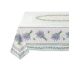 Lauris Ecru Rectangular Provencal Tablecloth | 59" x 78" | Easy Care Coated Cotton
