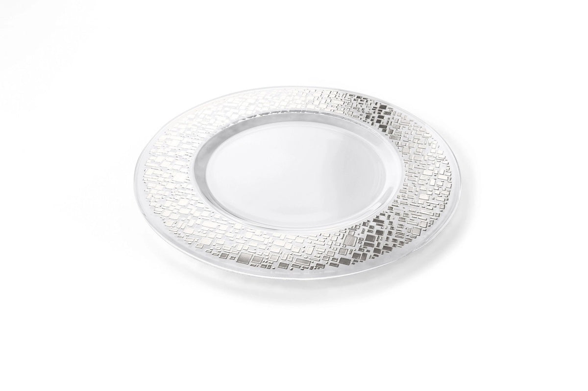 Egizia Platter Quadrotto Silver Plated Decoration Tray