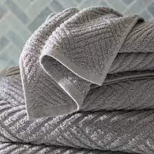 Garnier Thiebaut Bombacio Alize Bath Towel Set Cotton | Grey | 6 Piece Set
