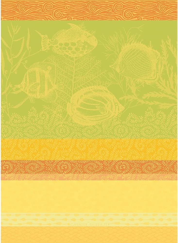 Garnier-Thiébaut Mille Riviera Provence Jacquard Kitchen Towels | Set of 2 | 22" x 30"