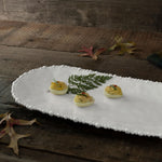VIDA Alegria Large Oval Melamine Platter | White