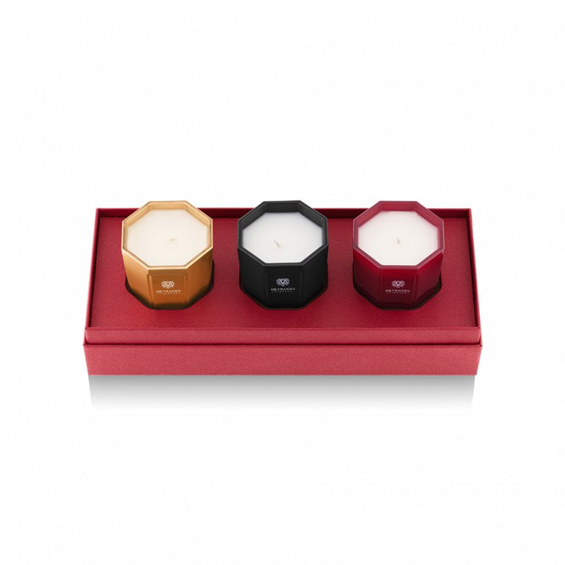 Dr. Vranjes Rosso Nobile, Oud Nobile, Ginger Lime Scented Candles Set of 3 in a Gift Box - Home Decors Gifts online | Fragrance, Drinkware, Kitchenware & more - Fina Tavola