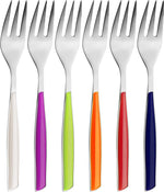 Glamour Multicolor Cake & Dessert Forks | Set of 6