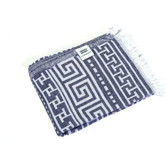 Blue Aztec Turkish Towel - Home Decors Gifts online | Fragrance, Drinkware, Kitchenware & more - Fina Tavola