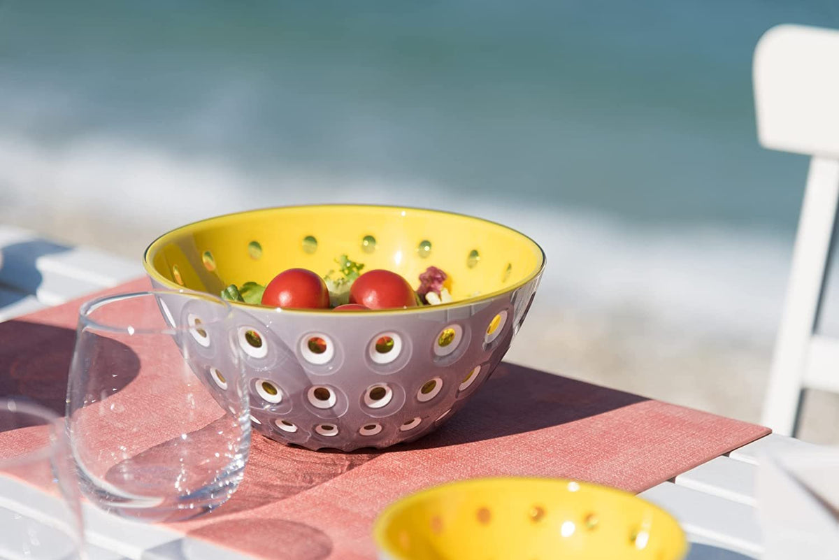 Guzzini Le Murrine Bowls Sand/White/Moss Green