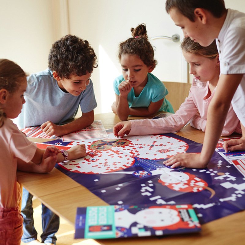 Mosaic Creative Sticker Activity Poster | Flower Crown