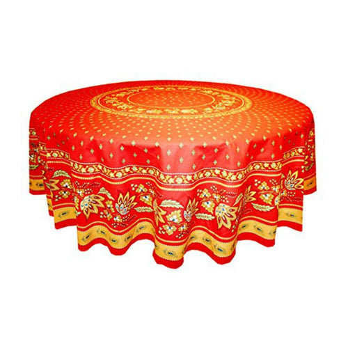 Lisa Red Coated Tablecloth (sizes available) - Home Decors Gifts online | Fragrance, Drinkware, Kitchenware & more - Fina Tavola