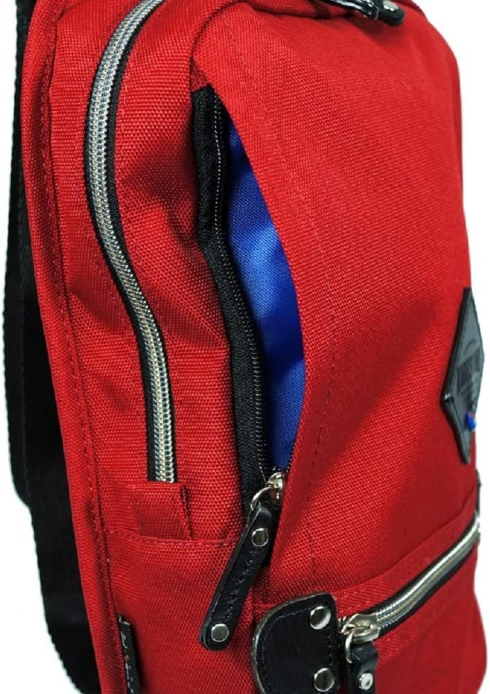 Sling Pack Mono Shoulder Crossbody Bag | Red