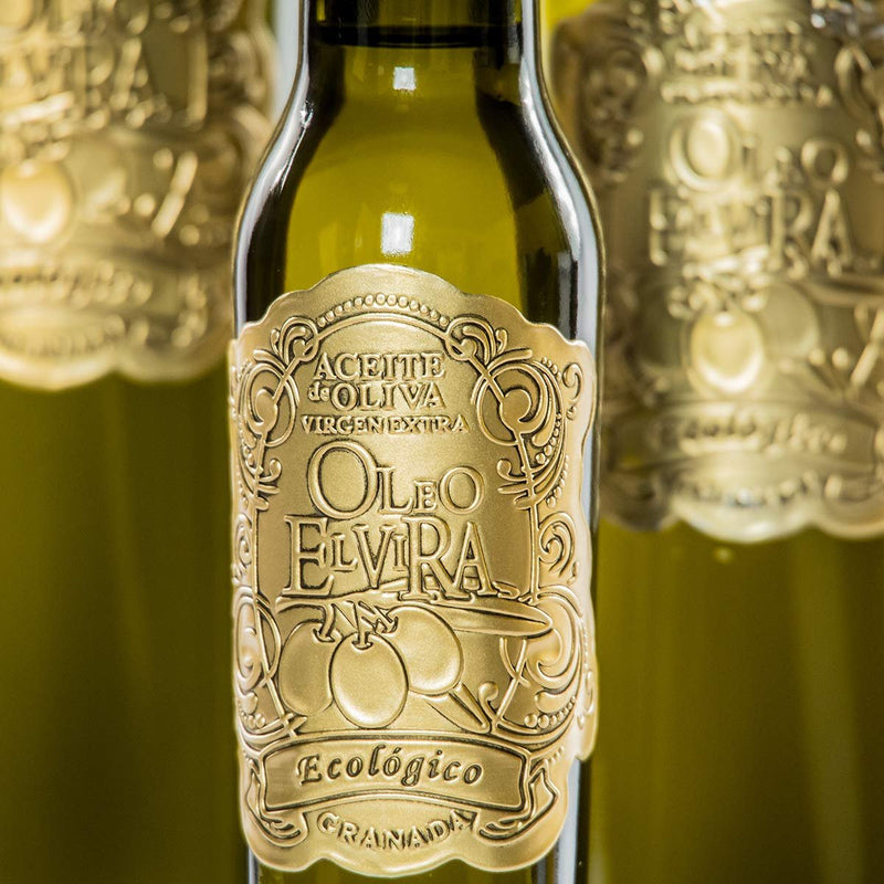Oleo "Elvira", (EVOO), Aceite de Oliva Virgen - Organic, Elvira Extra Virgin Olive Oil, 16.9 Oz