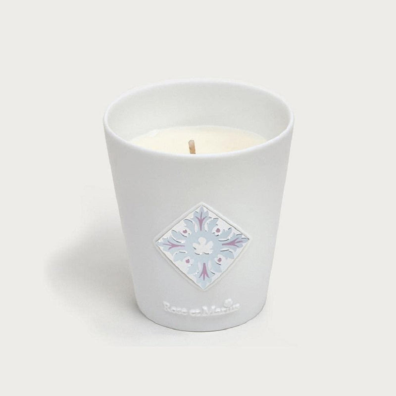 Scented Candle in Porcelain Vase | Siesta in a Sunlit Home (Citrus Basil)