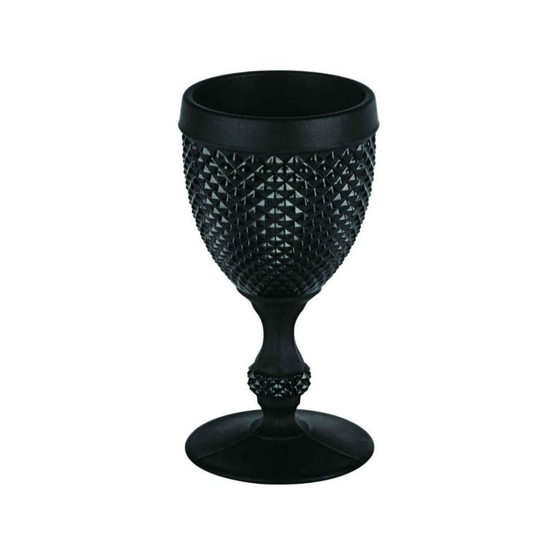 Bicos Frosted Black Water Goblet (Set of 4) - Home Decors Gifts online | Fragrance, Drinkware, Kitchenware & more - Fina Tavola