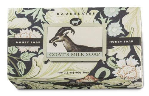 Baudelaire Goats Milk Honey Bar Soap Moisturizing Gift Box | Set of 2