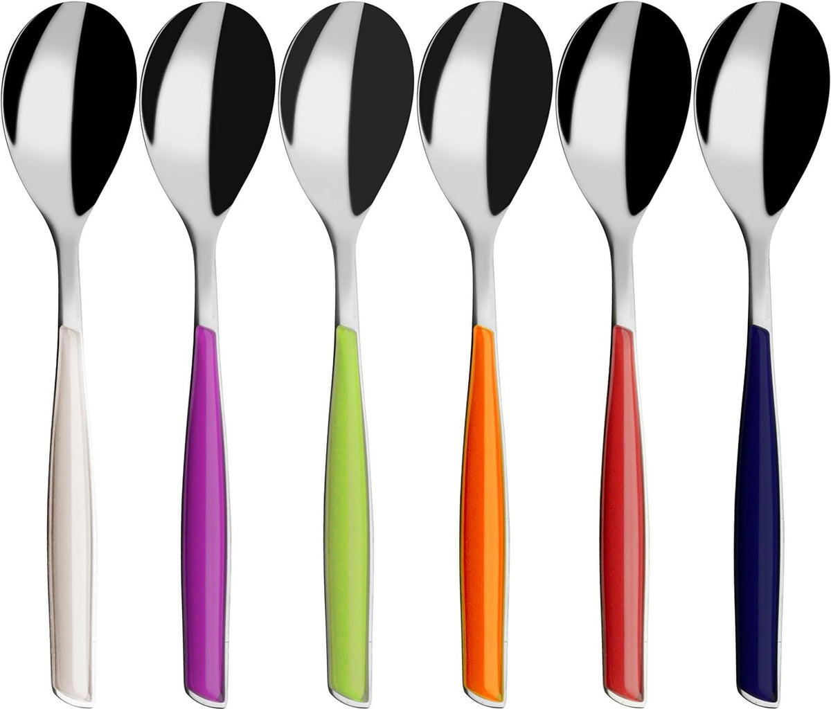 Glamour Multicolor Teaspoons | Set of 6