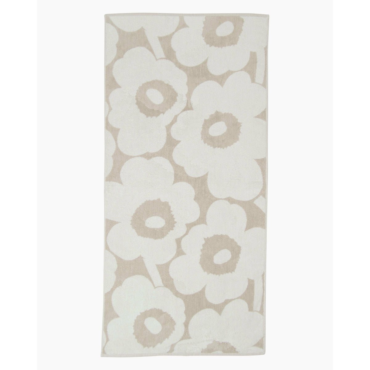 Marimekko Unikko Towel | Beige & White