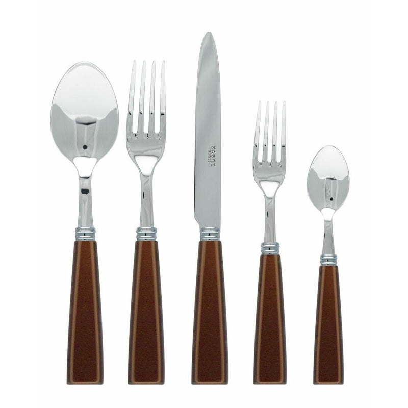 Natura 5 Pc Flatware Set Brown Place Setting - Home Decors Gifts online | Fragrance, Drinkware, Kitchenware & more - Fina Tavola