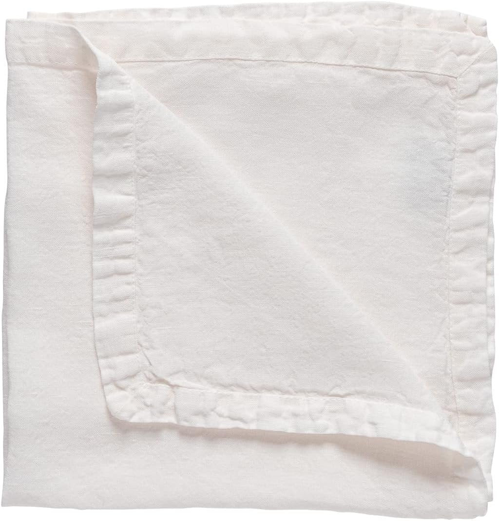 Costa Nova Linen Napkins Maria Collection | Set of 4 | White