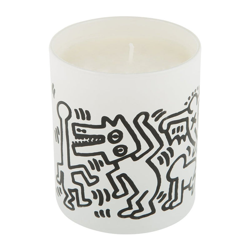Keith Haring White & Black Scented Candle by Ligne Blanche 140g