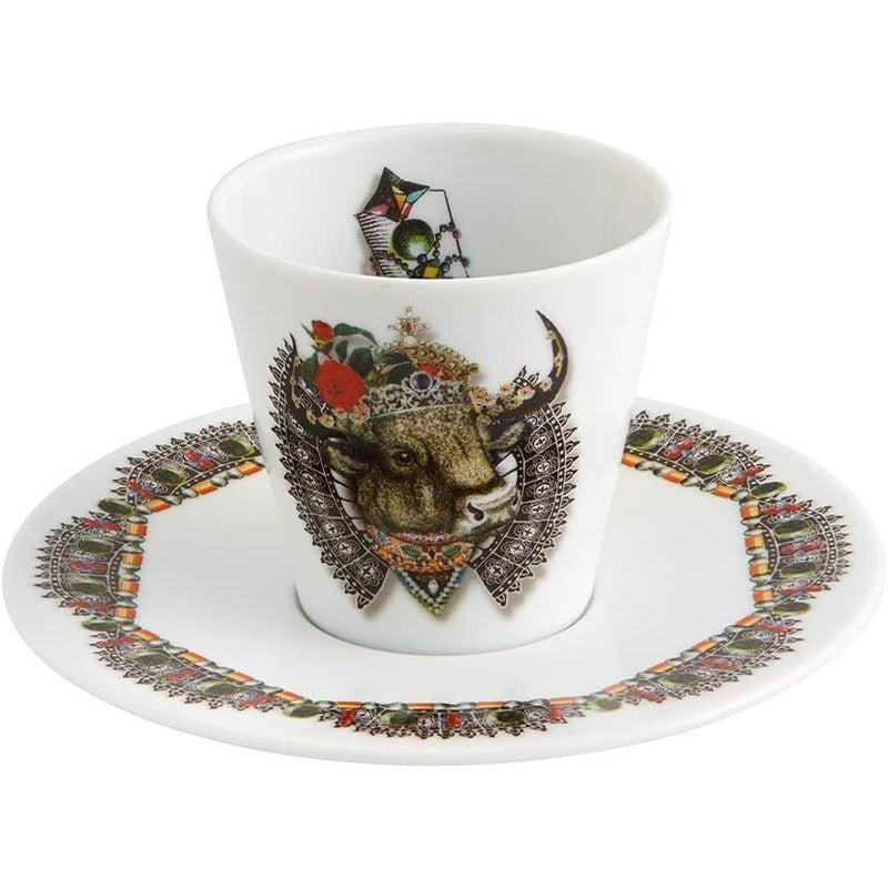 Christian Lacroix Coffee Cups & Saucers Love Who You Want (Set of 4) - Home Decors Gifts online | Fragrance, Drinkware, Kitchenware & more - Fina Tavola