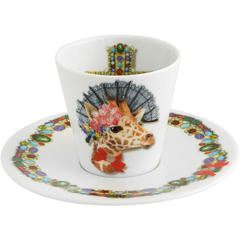Christian Lacroix Coffee Cups & Saucers Love Who You Want (Set of 4) - Home Decors Gifts online | Fragrance, Drinkware, Kitchenware & more - Fina Tavola