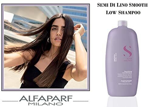 Semi Di Lino Smoothing Low Shampoo Sulfate Free | 1000ml | For Frizzy and Rebel Hair -