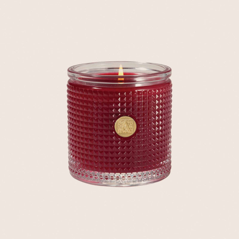 Scented Candle in Textured Glass | Smell of Christmas