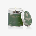 Charles Farris Scented Candle Winter Evergreen in a Tin Fragrances of Eucalyptus Pine Cranberry & Cedar 300g Holiday Scents