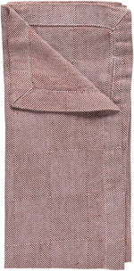 Casafina Emilia Collection Cloth Napkin in Linen & Cotton | Spicy Red
