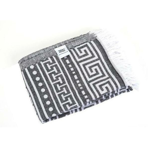 Black Aztec Turkish Towel - Home Decors Gifts online | Fragrance, Drinkware, Kitchenware & more - Fina Tavola