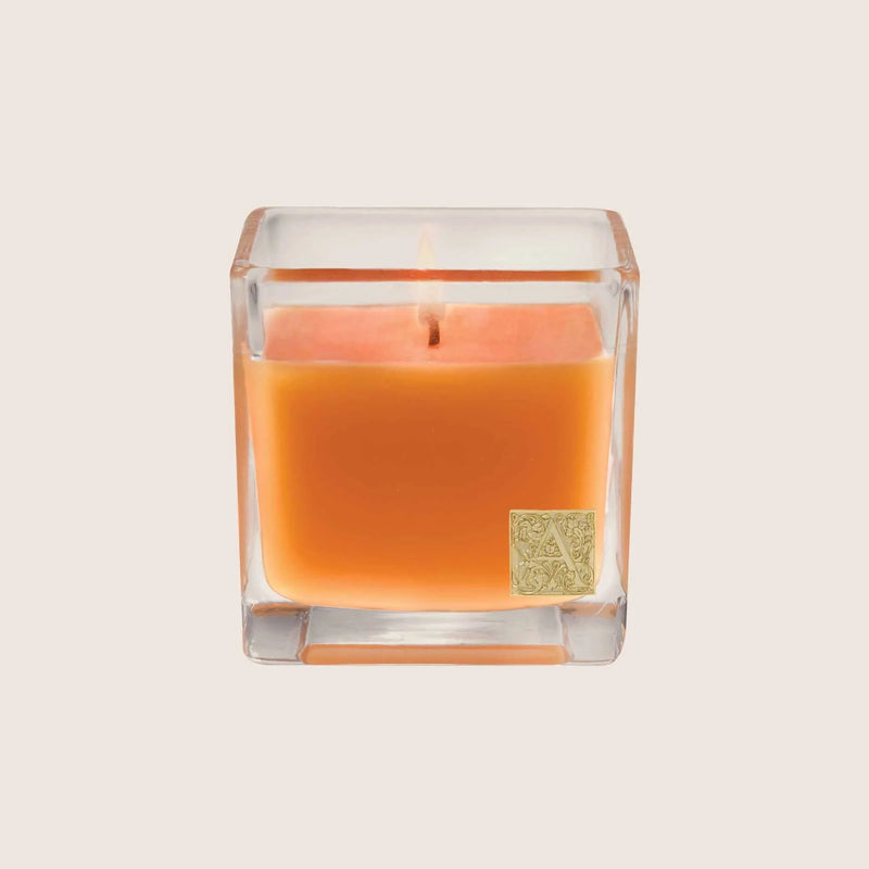 Glass Cube Scented Candle | Valencia Orange